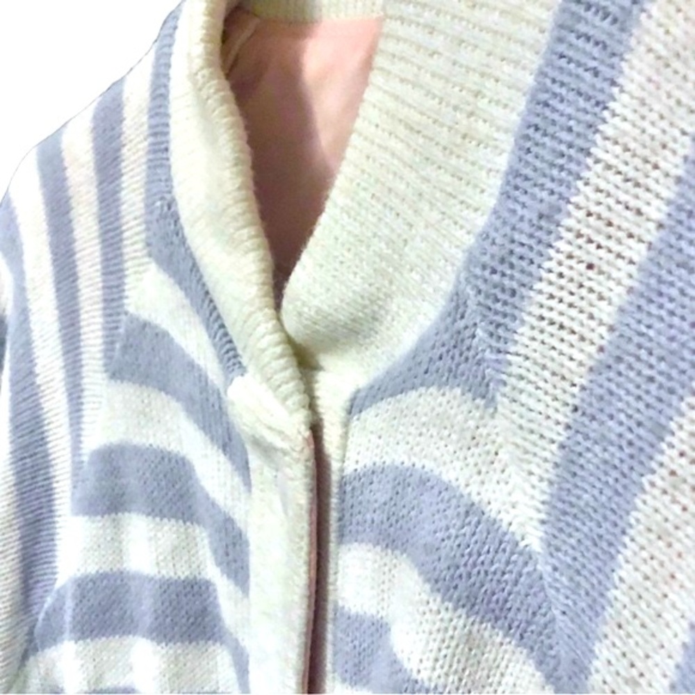 Vintage R. Ross Reversible Knit & Woven Sweater Jacket Size Large - Picture 8 of 11